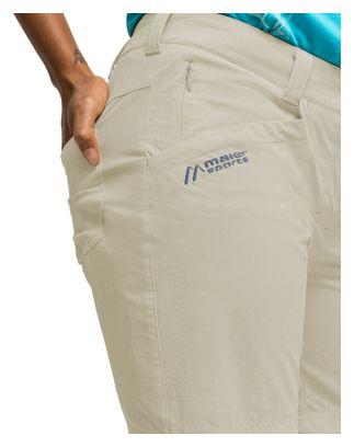 Pantaloncini da donna Maier Sports Lulaka Beige