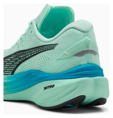 Chaussures Running Puma Deviate Nitro 3 Vert/Bleu Homme