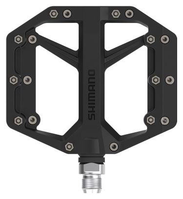 Paar Shimano GR400 Platte Pedalen Zwart
