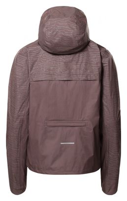Giacca impermeabile The North Face First Down Packable viola da donna