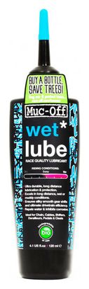 MUC-OFF Lubrifiant Pour Chaine WET LUBE Conditions Humides 120ml