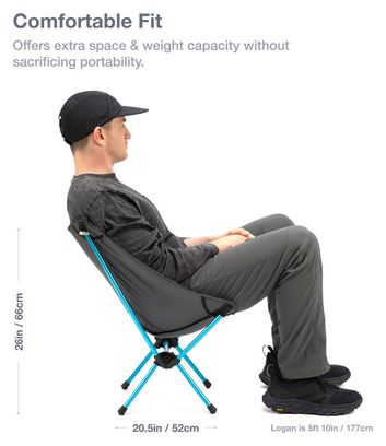 Sedia pieghevole Helinox Chair Zero L Grigio