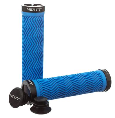 Neatt Lock On Wave Neon Blue Grips