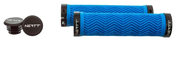 Paire de Grips Neatt Lock On Wave Neon Blue