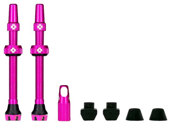 Tubeless Valve Muc-Off V2 Aluminium 60 mm Pink