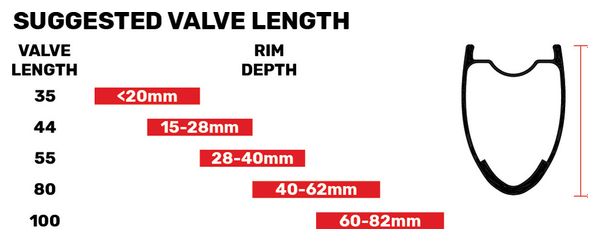 Paire de Valves Tubeless Stan's Alloy Valves Presta Noir