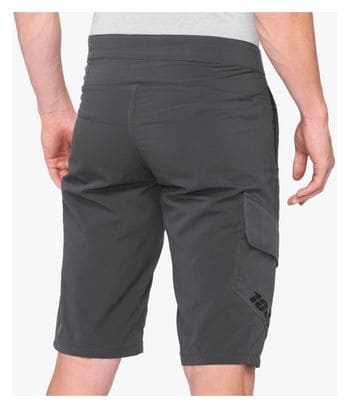 100% Pantalones cortos de BTT Ridecamp Gris