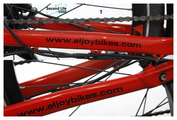 Produit Reconditionné - Vélo de Ville Électrique Eljoy Revolution City Bafang 250W Rouge