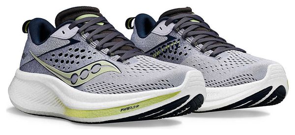 Chaussures de Running Femme Saucony Ride 17 Gris Vert 35.1/2