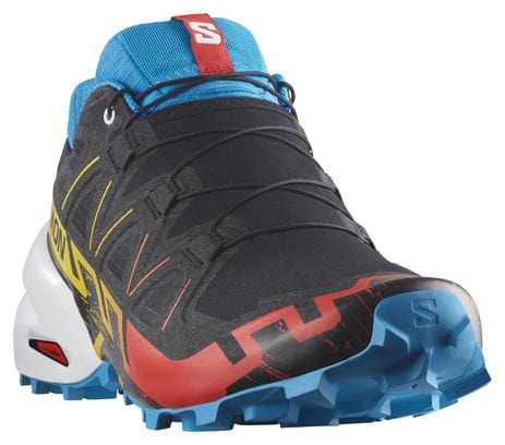 Salomon Speedcross 6 Black Red Blue Men's Trail Shoes
