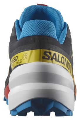 Salomon Speedcross 6 Black Red Blue Men's Trail Shoes