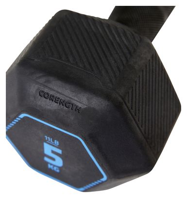 Haltère Corength Hex Dumbell 5kg Noir