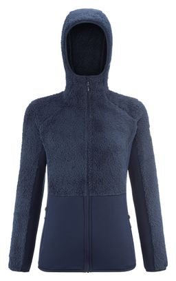 Sudadera polar Millet Chamonix Highloft con capucha, azul, para mujer