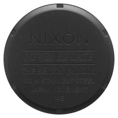 Unisex-Uhr Nixon Sentry Chrono Matte Schwarz/Gold