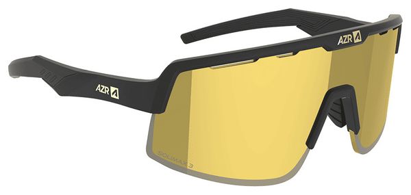 Azr Speed RX S Black/Gold Sunglasses Set + Clear Lens