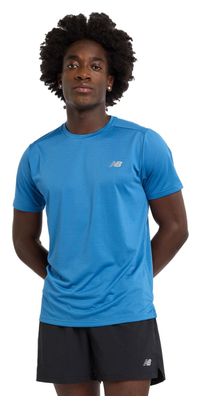 New Balance Sport Essentials Heren Blauw Jersey met korte mouwen