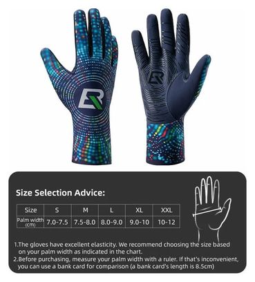 Cycling gloves outdoor non slip blue