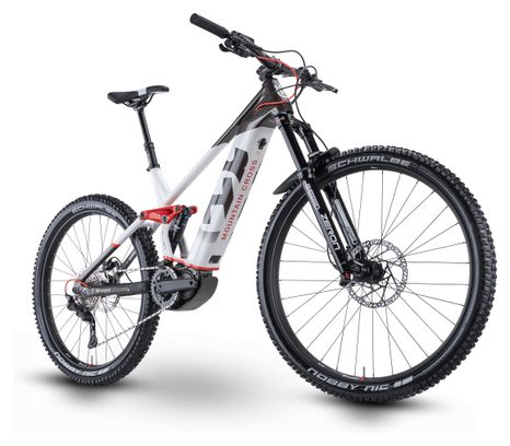 Husqvarna Mountain Cross 4 MTB elettrica a sospensione completa Shimano Deore 10V 500 Wh 27,5'' / 29'' Bianco / Nero 2021