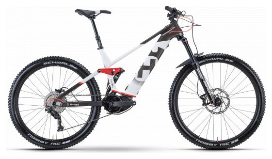 Husqvarna Mountain Cross 4 MTB elettrica a sospensione completa Shimano Deore 10V 500 Wh 27,5'' / 29'' Bianco / Nero 2021