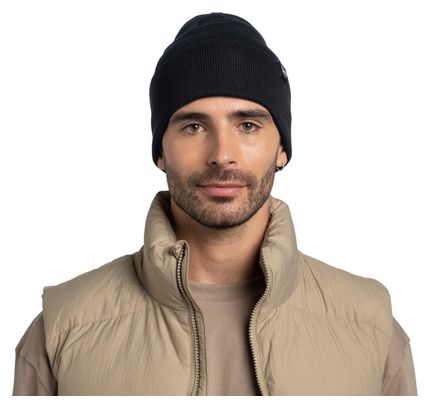 Buff Beanie in maglia nera