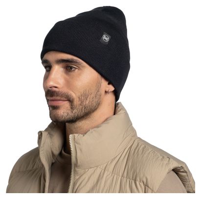 Buff Beanie in maglia nera