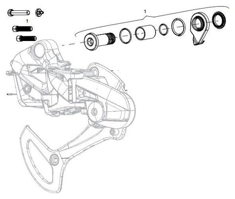 Sram D X01 Eagle AXS Befestigungskit