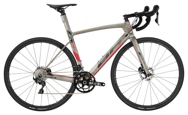 Bicicleta de carretera BH G7 Disc 5.0 Shimano Ultegra 11v Gris / Rojo 2020