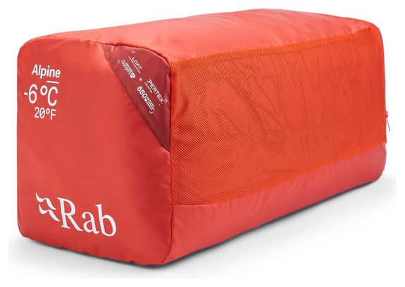 RAB Alpine Schlafsack -6 °C Orange