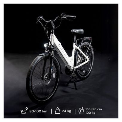 Vélo de Ville Electrique Legend Milano 26  14Ah (504Wh) 7v Blanc Artic