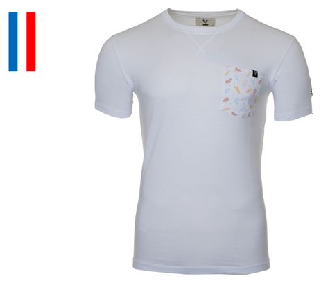 Camiseta LeBram de Manga Corta con<p>Bolsillo </p>Lafaye Blanco