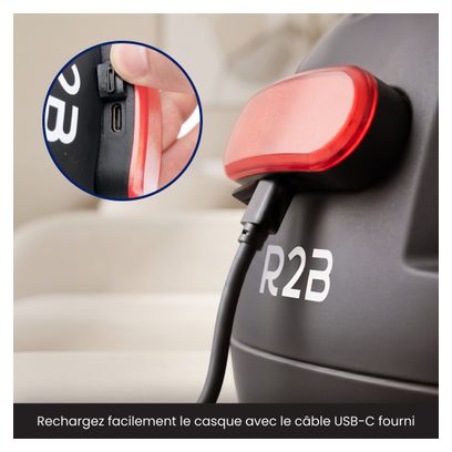 R2B Casque vélo adulte pour Pedelec et Moped + Visière transparente supplémentaire