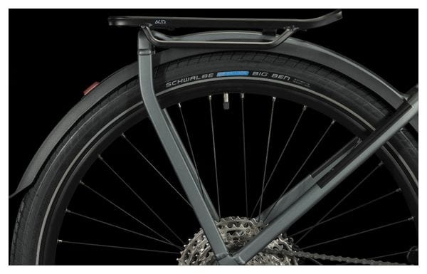 Cube Katmandú Híbrida Pro 750 Trapecio Bicicleta eléctrica de ciudad Shimano Deore 11S 750 Wh 700 mm Flash Gris 2023