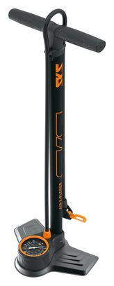 Bomba de pie SKS Air-X-Plorer 10.0(Max144 PSI /10 bar) Negra / Naranja