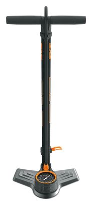 Bomba de pie SKS Air-X-Plorer 10.0(Max144 PSI /10 bar) Negra / Naranja