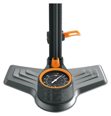 Bomba de pie SKS Air-X-Plorer 10.0(Max144 PSI /10 bar) Negra / Naranja