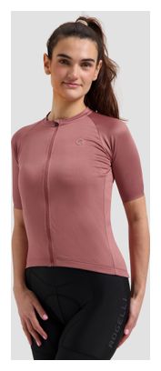 Maillot Manches Courtes Vélo Rogelli Essential II Rose Femme