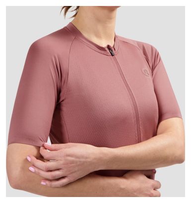 Maillot Manches Courtes Vélo Rogelli Essential II Rose Femme