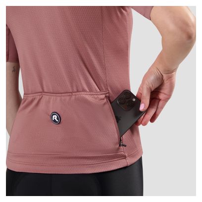 Maillot Manches Courtes Vélo Rogelli Essential II Rose Femme