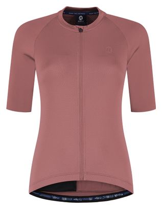 Maillot Manches Courtes Vélo Rogelli Essential II Rose Femme