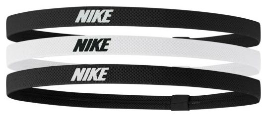 Elastic Headbands x3 Nike Headbands 2.0 Black White
