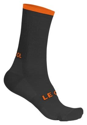 Le Col Socken aus technischer Wolle Grau/Orange