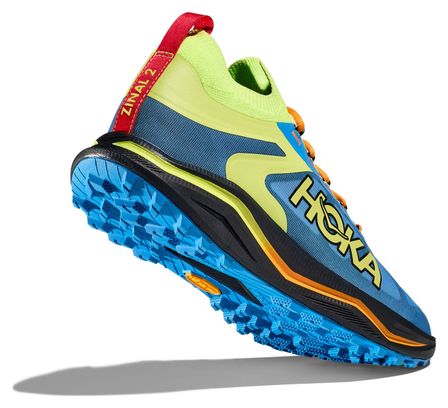 Hoka One One Zinal 2 Blue Green Men's Trail Shoes
