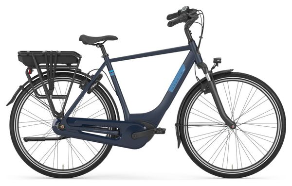 Producto Renovado - Gazelle Paris C7 HMB Shimano Nexus 7V 400 Wh 700 mm Bicicleta Eléctrica de Ciudad Azul Marino 2023