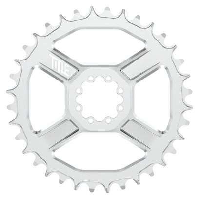 CR1 Direct Mount Chainring, 8-Screw, Chrome