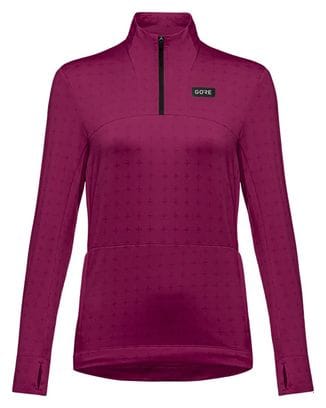 Maillot Manches Longues Femme Gore Wear Everyday Thermo 1/4-Zip Violet