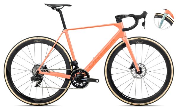 Orbea Orca M21eLTD PWR Bicicletta da strada Sram Force eTap AXS 12S 700 mm Arancione Cloud 2025