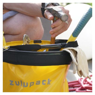 Seau souple et pliable 15L jaune Zulupack