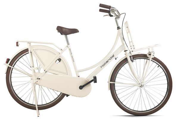 Vélo hollandais dame 28  Royal Dutch monovitesse blanc Hollandia