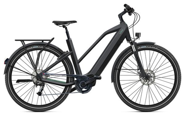 O2 Feel iSwan Explorer Boost Mid 6.1 Shimano Alivio 9V 540 Wh 26'' Intense Black Bicicletta urbana elettrica