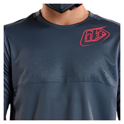 Maillot Manches Longues Troy Lee Designs Sprint Bleu/Rouge